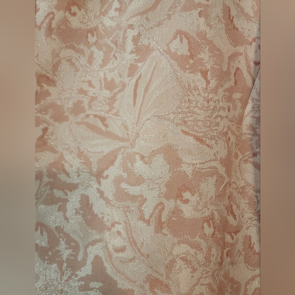 Women's Kasper Pink Brocade Long Blazer Beaded Bedazzled Spring 20W New - Picture 7 of 11